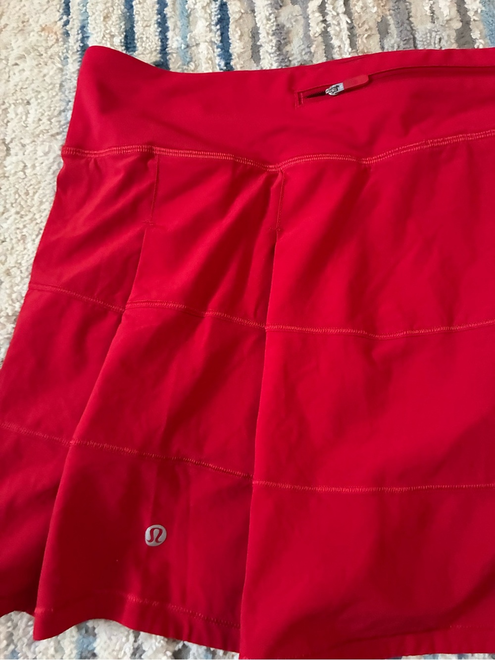 Lululemon Skort Womens 12 Red Gym & Running Tenis Casual - Picture 3 of 6
